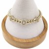 3679 Bransoletka elegancka złota 19cm pozłacana 14k Xuping cyrkonie